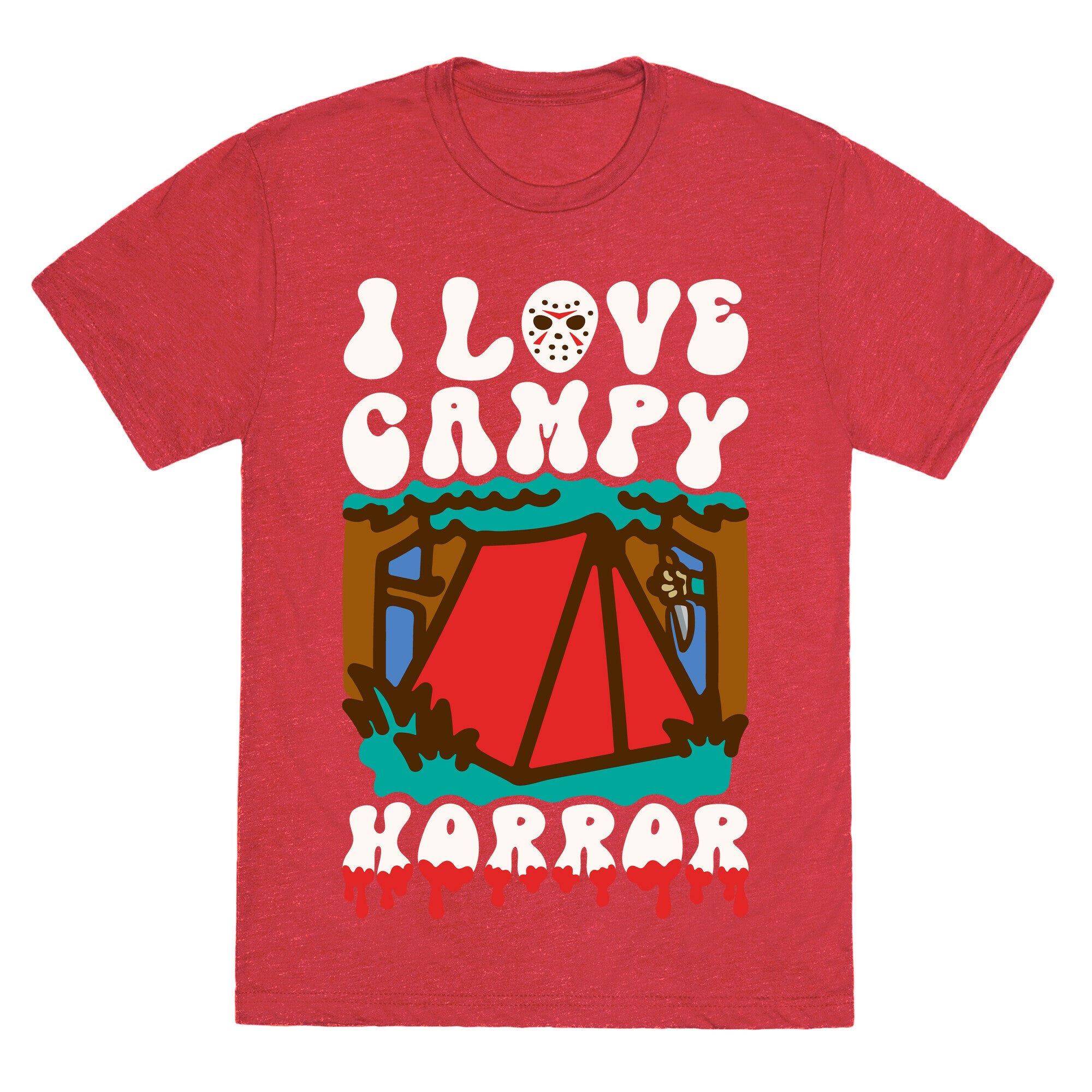 I Love Campy Horror Parody Unisex Triblend Tee